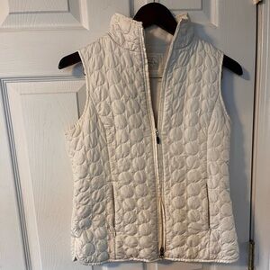 White patterned vest